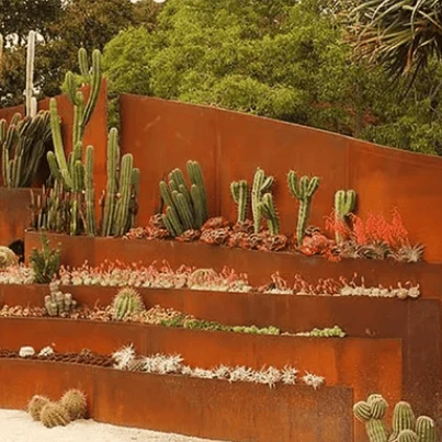 Corten steel edging Corten steel edging