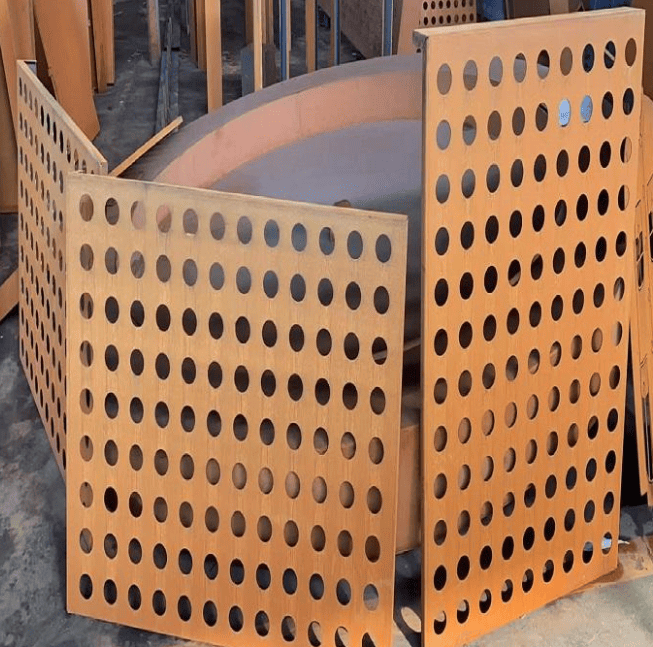 Laser Cutting Corten Steel Perforated Panel Sheets