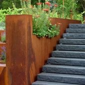 Corten stálkantur fyrir landmótun